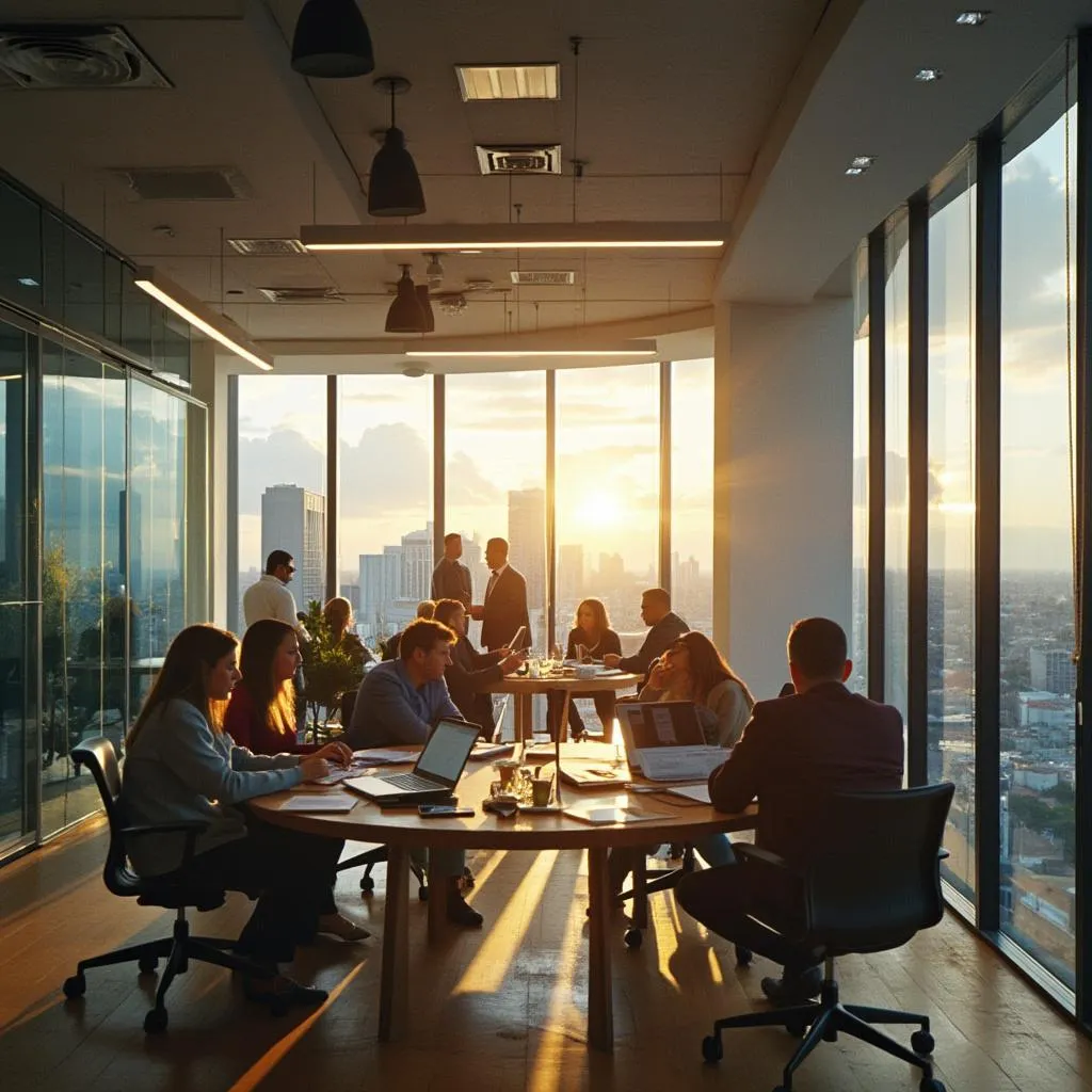 Oficina moderna de FinArg Consultores en Buenos Aires